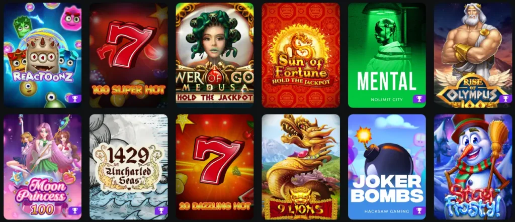 Nouvelles machines à sous exclusives de betify casino